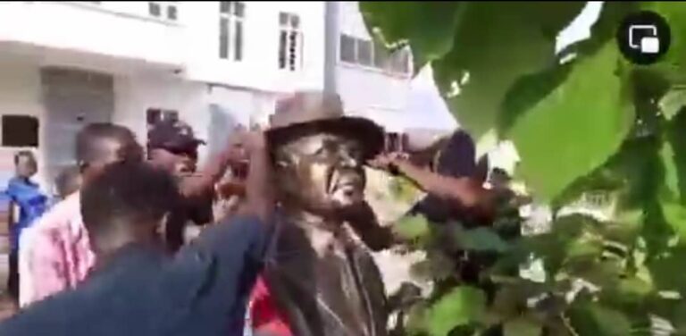 Angry youths pull down Wike’s statue in Rivers LGA