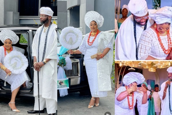 Actress Biodun Okeowo, husband tie the knot traditionally