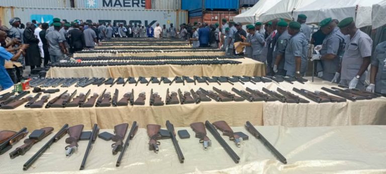 Customs intercept containers carrying N13.9bn arms from Turkey