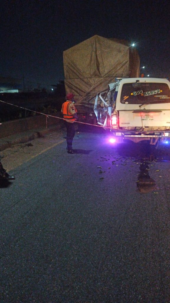 Two killed, one injured as bus collides with truck on Lagos-Ibadan Expressway
