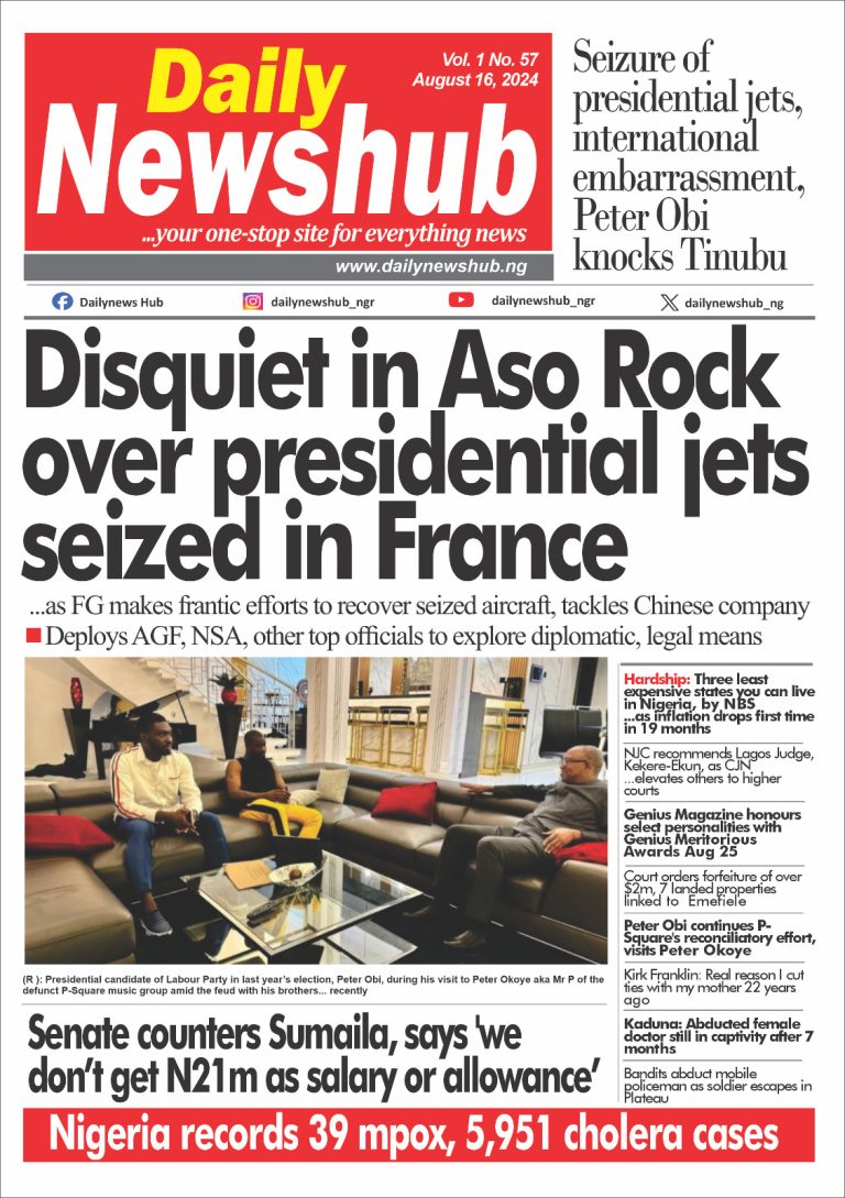Disquiet in Aso Rock over seized presidential jets