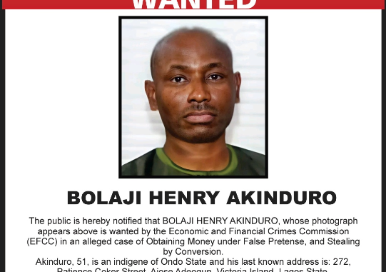 Alleged fraud: EFCC declares oil mogul, Bolaji Akinduro, wanted