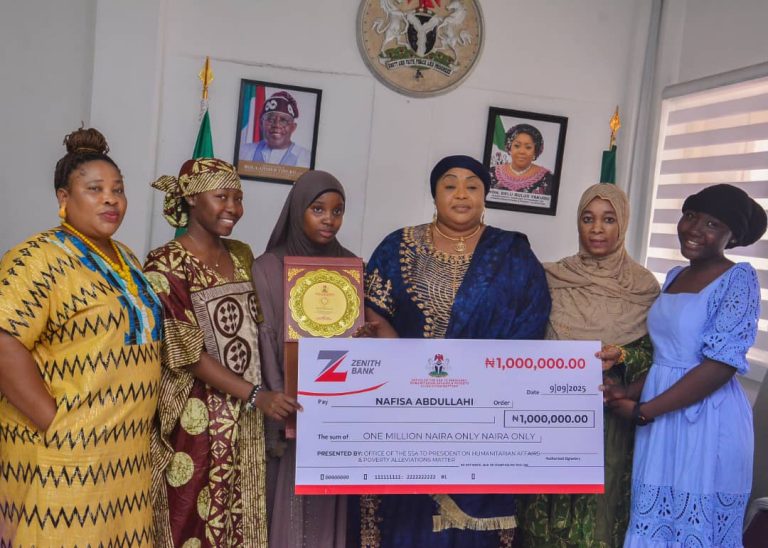 Tinubu’s aide celebrates Nafisa, international winner of English Skills & Debate, presents her with N1m gift