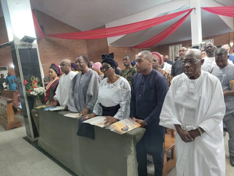 Obasanjo holds 20th memorial service for late wife, Stella