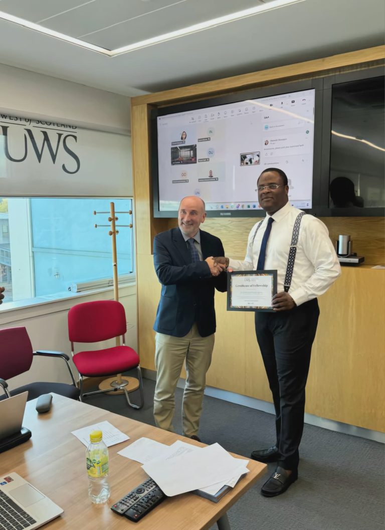 Iyamu becomes Fellow of CARED at University of West Scotland