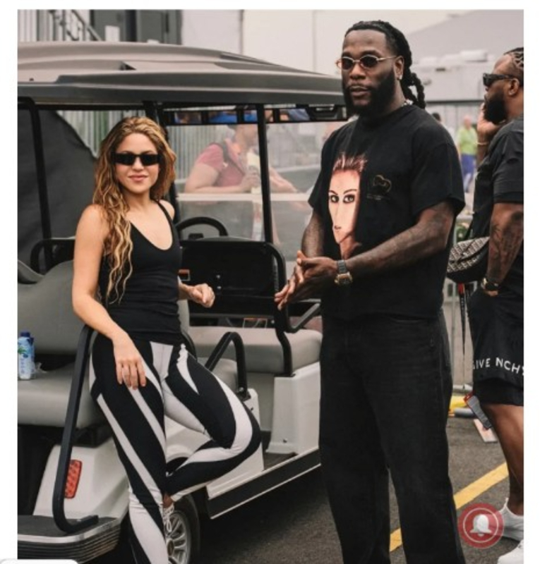 Burna Boy, Shakira reunite ahead of historic World Cup final halftime show