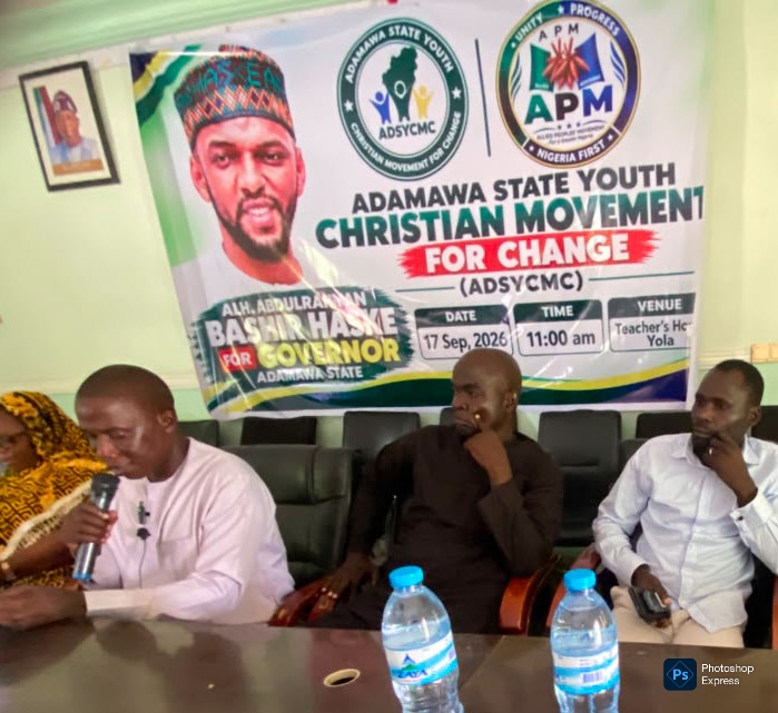 Adamawa 2027: Christian youths dump APC, rally behind APM’s Haske